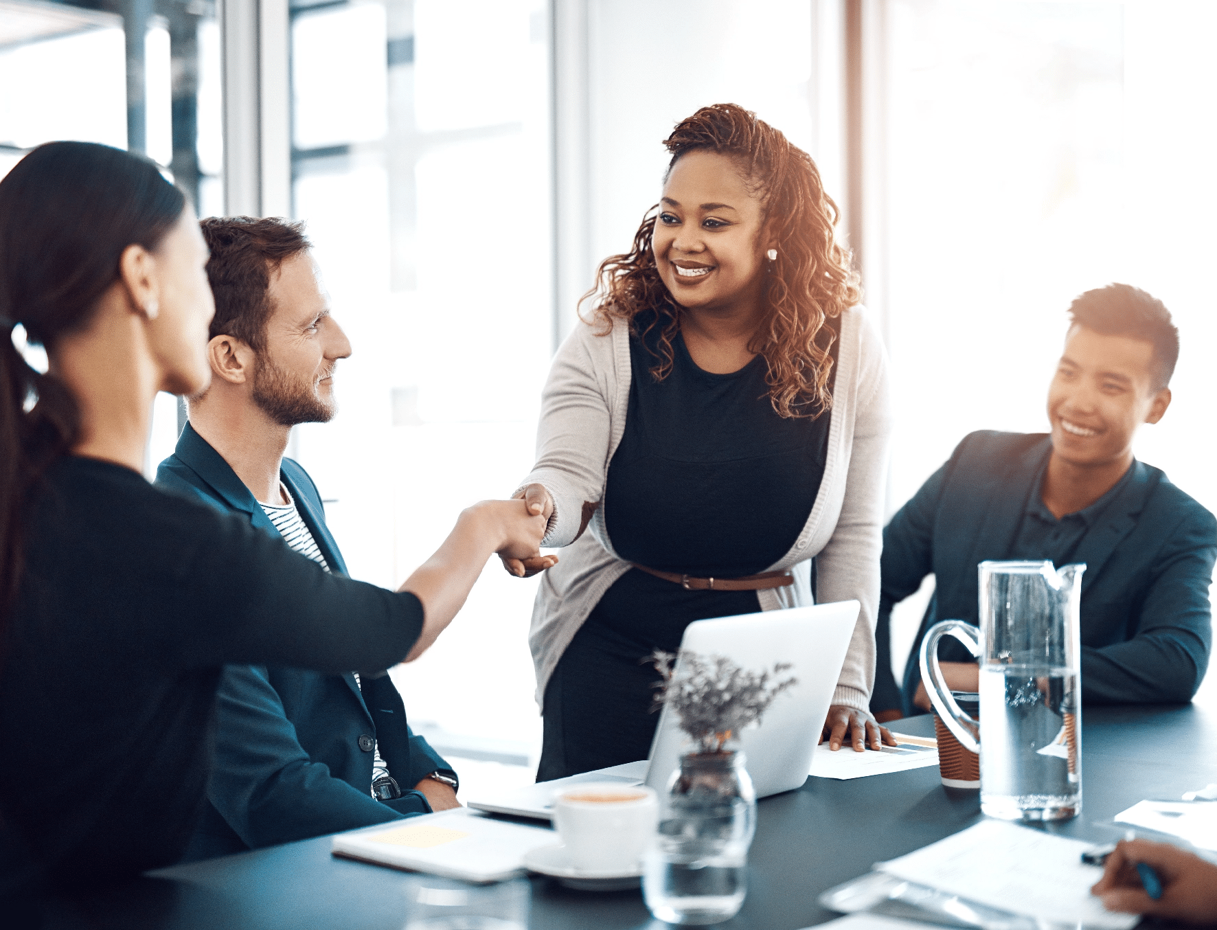 Business Meeting in a Conference Room